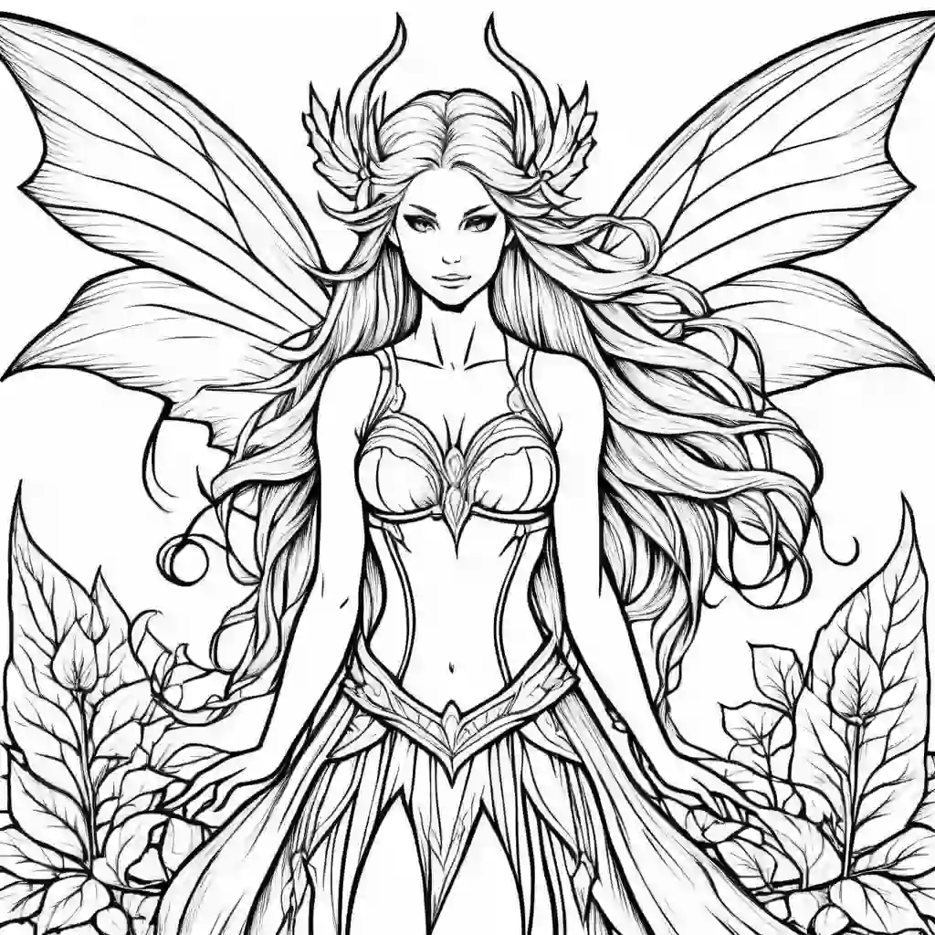 Storm Fairy coloring pages